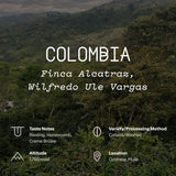 Colombia, Finca Alcatraz, Wilfredo Ule Vargas, Caturra