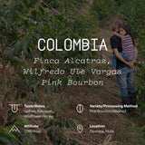 Colombia, Finca Alcatraz, Wilfredo Ule Vargas, Pink Bourbon